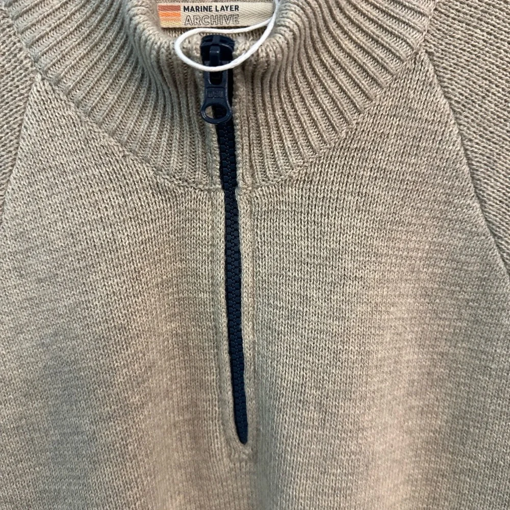 Men's Marine Layer Archive Krew Sweater Rainbow Stripe Medium - Picture 8 of 11